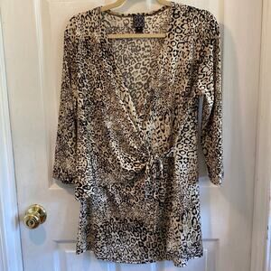 Clara Sun Woo M animal print tunic top